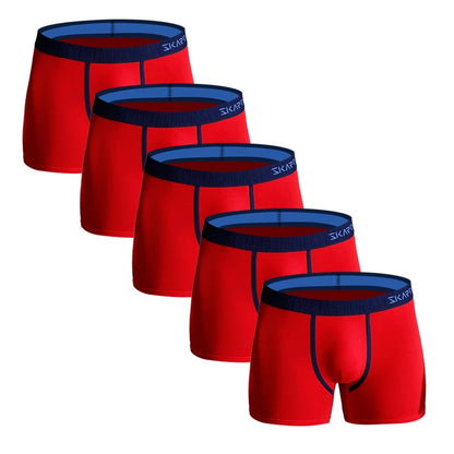 5pcs cotton boxer shorts men panties custom Men's underpants sexy mens boxers underwear for man print homme boxershorts calecon