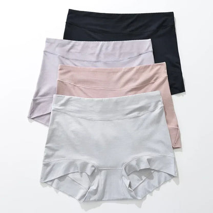 Women's Underwear 60s Modal Fabric Panties for Women High-Rise Female Underwear Briefs Cozy Underpants Plus Size Safety Shorts
