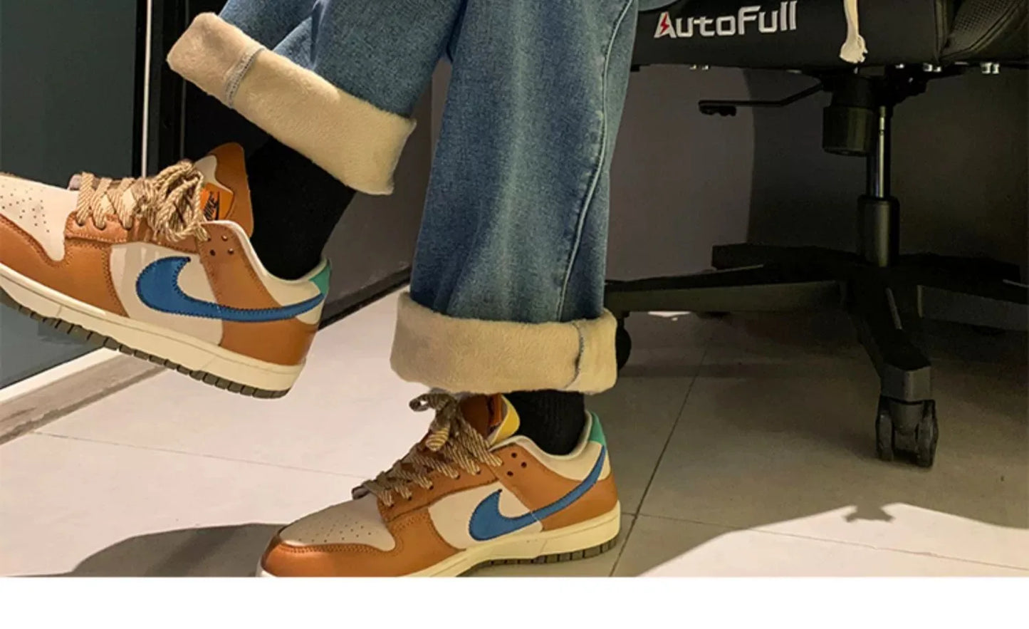 Thiened Fce Lined Thi High Waist Loose Fits Jeans Womens Winter Straight Leg Wide Leg Trousers Wear Resistd Denimcloth...
