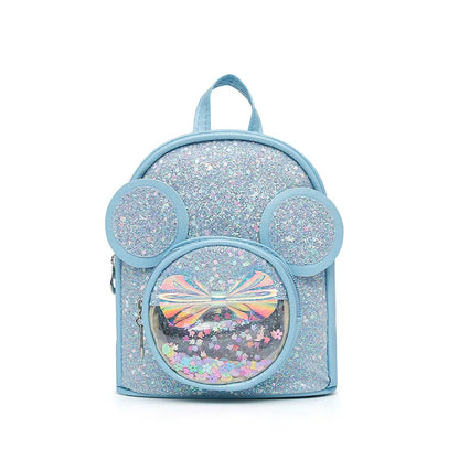 Cute Sequin Backpack for Girls - Cartoon Princess Kindergarten Schoolbag - ZOOMNSTORE