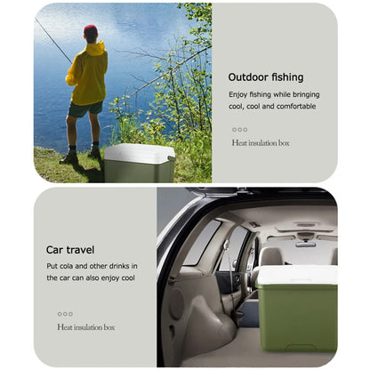 13/6L Cooler Box Portable Camping Refrigerator Incubator Large Capacity Car Ice Bucket Heat Preservation Camping BBQ Equipment