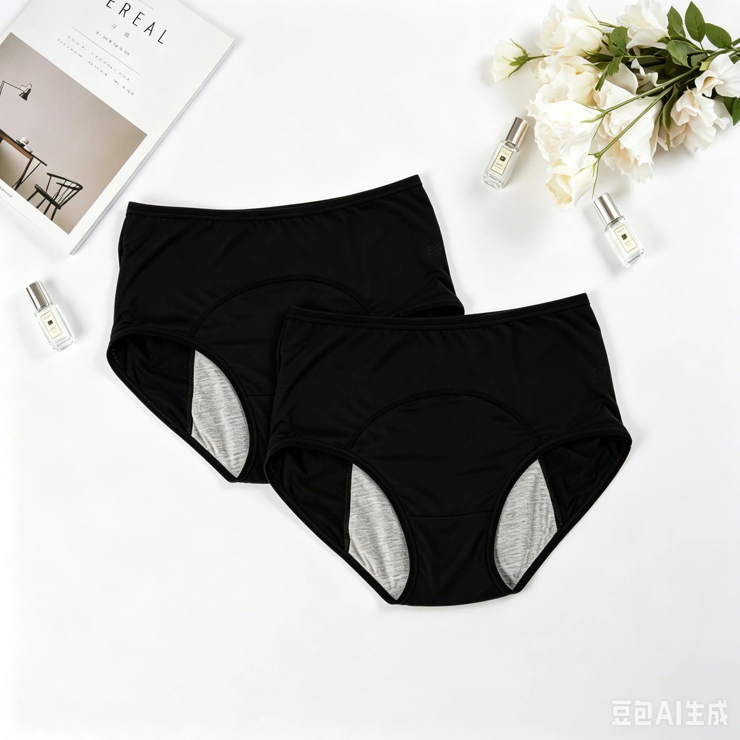 2PCLeak Proof Menstrual Period Panties Women Underwear Physiological Pants Cotton Health Seamless Briefs High Waist  Dropshiping