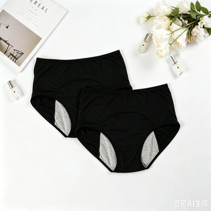 2PCLeak Proof Menstrual Period Panties Women Underwear Physiological Pants Cotton Health Seamless Briefs High Waist  Dropshiping