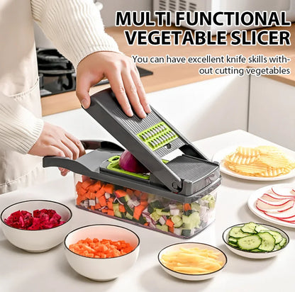 16-Piece Vegetable Chopper Set – Slicer, Dicer, Grater & Peeler