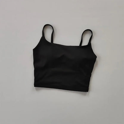 High-end Sports Bra Gym Camisole Fixed Pad Push-up Sports Underwear Women's Strapless Beauty Back Training Fitness Bra Yoga Bra