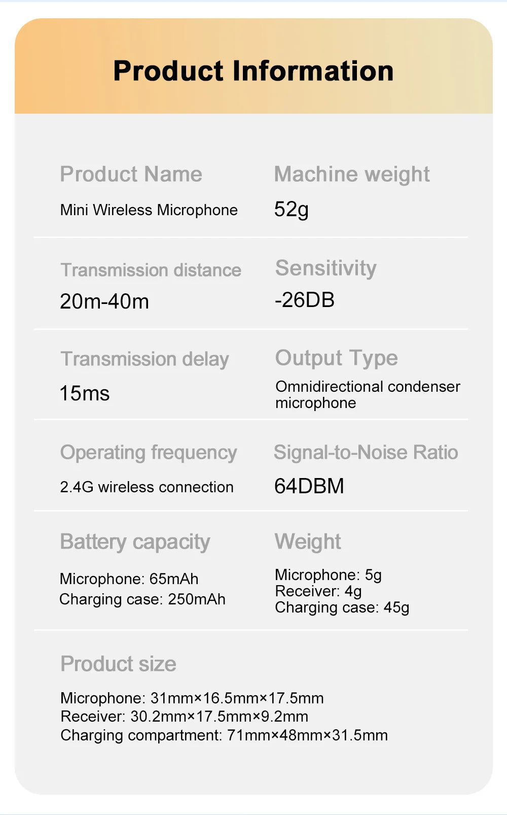 Wireless Lavalier Microphone Recording for Streaming Compatible with MINI Smartphones for Live Streaming Vlogging Interviews