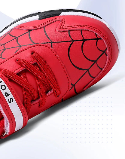 Brand Kids Cartoon Spider Sneakers Boys Comfortable Sports Shoes Outdoor Non-slip Tennis Shoes Lightweight Casual Running Shoes