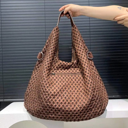 Women Leather Tote Bag – Genuine Leather Casual Shoulder Messenger With Zipper Closure