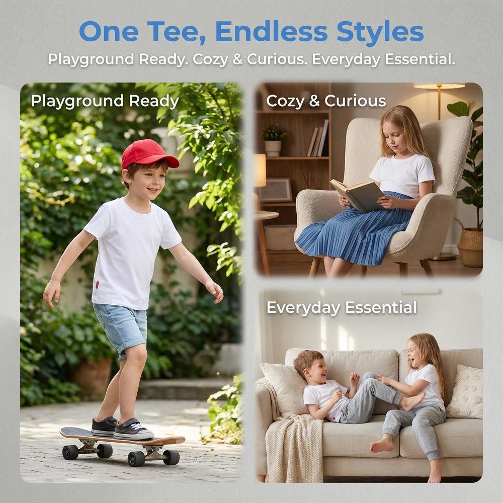 Custom Kids T-Shirt Blank Drawing Shirt Personalized Design Logo Photo or Text Children Boy Girl Art Shirt