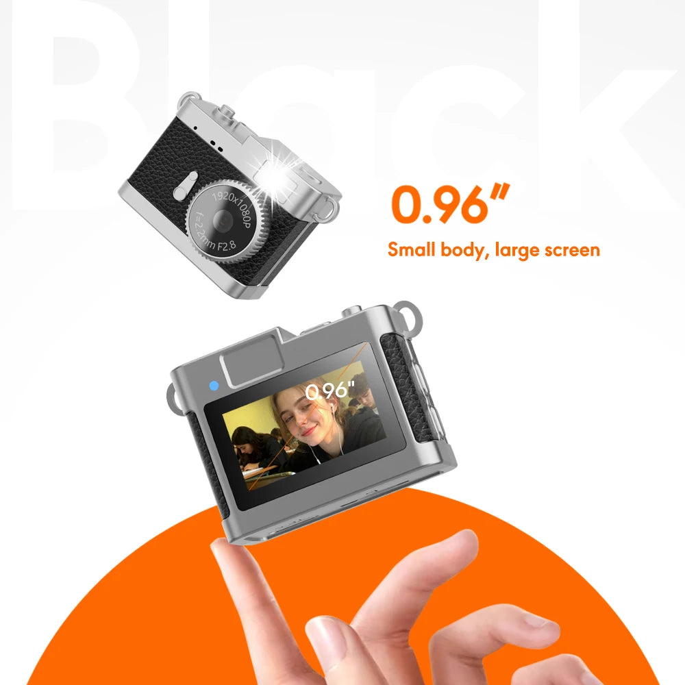 Mini Keychain Camera - 1080P Portable Mini Camcorder With Display & Loop Recording