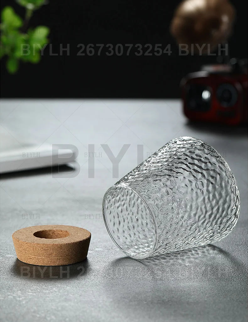 Hydroponic Glass Flower Pots - Transparent Small Vase with Base Tray for Home Decoration