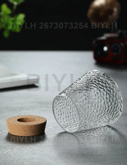 Hydroponic Glass Flower Pots - Transparent Small Vase with Base Tray for Home Decoration