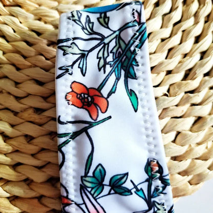 Sexy Floral Print Brazilian Bikini Bottom Women's Swimwear High Waisted New V Thong Swimsuit Bathing Suit Women Swimwear Women