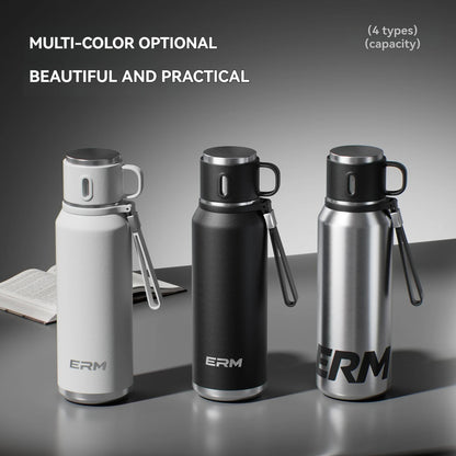 Double Wall Vacuum Insulated Thermos Bottle Stainless Steel Flask Portable Travel Mug With Lid Outdoor Hiking Gym Daily Use