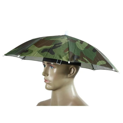 1PC Foldable Umbrella Hat Cap Headwear for Fishing Hiking Beach Camping Head Hats Outdoor