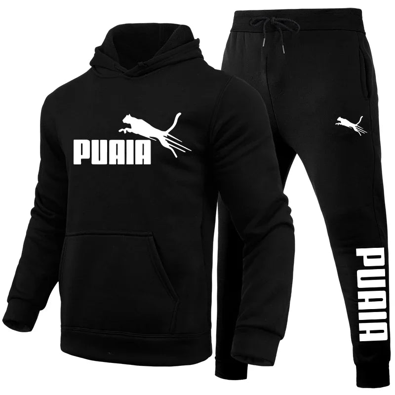 Men's Set/Hoodie/Pants Autumn Winter Daily Casual Sports Jogging Suit Home Outdoor Comfort Warm Hooded Sweatshirt and Sweatpants