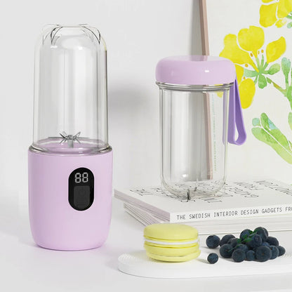 Portable USB Rechargeable Blender - Mini Juicer for Smoothies and Shakes