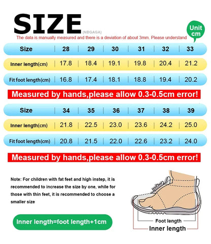 Boys Shoes Sneakers Leather Children Comfortable Flat Shoes Black White Shoes for Kids Girls School Walking Footwear Non Slip