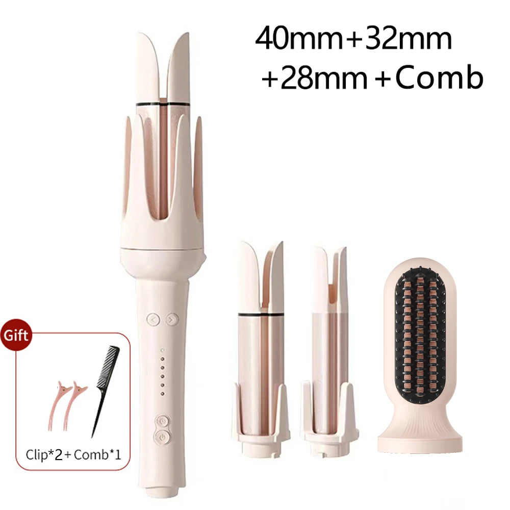 Automatic Hair Curler - 32mm Ceramic Hair Roller With Timer & Anti-Scald Design