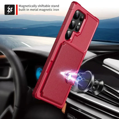 Card Wallet Case for Samsung Galaxy S24 S23 FE S25 Plus S22 S21 S26 Ultra A17 A37 A56 A36 A55 A35 A15 A54 A34 A52S A05S A05 A16