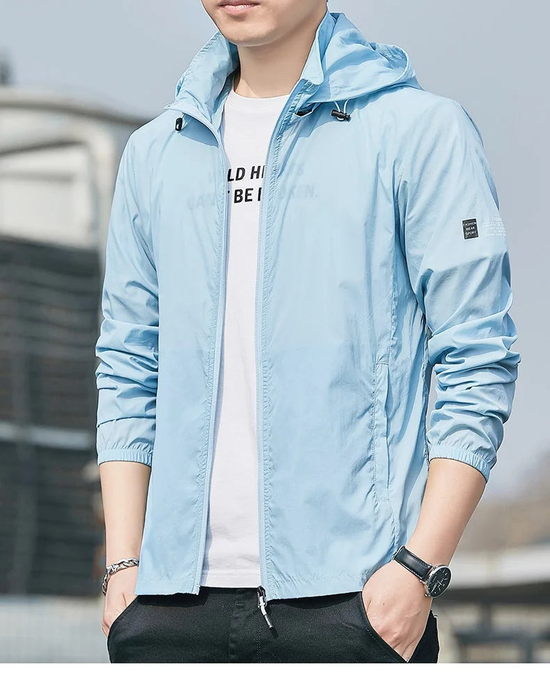 2025Summer Hooded Jacket Men Women Waterproof Sun Protection Clothing Fishing Hunting Clothes Quick Dry Skin Windbreaker
