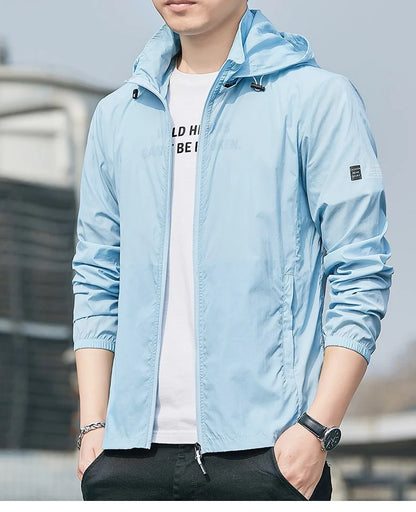 2025Summer Hooded Jacket Men Women Waterproof Sun Protection Clothing Fishing Hunting Clothes Quick Dry Skin Windbreaker