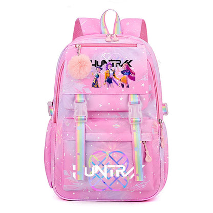 Kids Backpack - High Capacity Cartoon Anime School Bag for Girls | Breathable, Wear Resistant