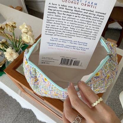 Baby Diaper Bag Cartoon Print Nappy Bag Zipper Handbag Carry Pack Travel Outdoor Diaper Storage Bag Multi Functional Storage Bag