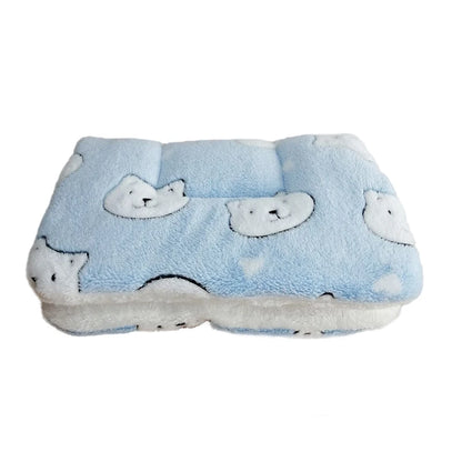 Flannel Pet Pad Dog Bed Thickened Sleeping Pad Dog Blanket Suitable for Chihuahua Labrador Puppy Kitten Small Large Dog Pet Rug