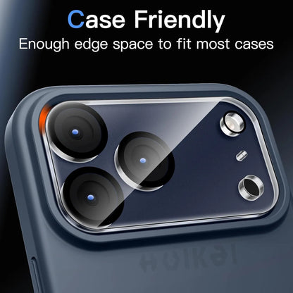3 Pack For iPhone 17 Pro Max iPhone 17 Pro Camera Lens Protector Drop Protection Friendly 9H Transparent Tempered Cover Screen