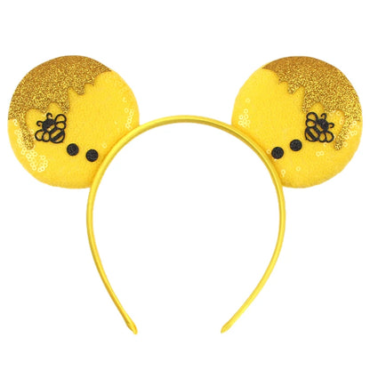 Disney Mouse Ears Headband - Glitter Cosplay Hair Accessories for Boys  Girls