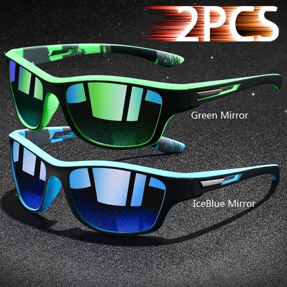 Vintage Sports Sunglasses - UV400 Cycling Fishing Running Eyewear for Men and Women