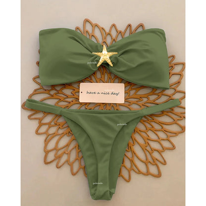 Push Up Bikini Set - Sexy Womens Micro Swimsuit Beachwear - ZOOMNSTORE