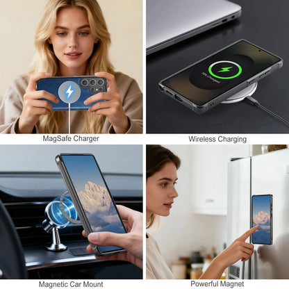 Leather Phone Case 2-in-1 Detachable Wallet Cover With Card Holder For Samsung Galaxy S25 Plus