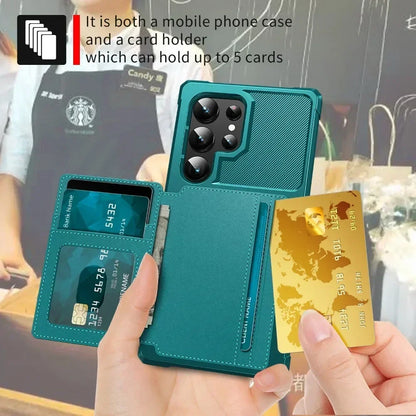 Card Wallet Case for Samsung Galaxy S24 S23 FE S25 Plus S22 S21 S26 Ultra A17 A37 A56 A36 A55 A35 A15 A54 A34 A52S A05S A05 A16