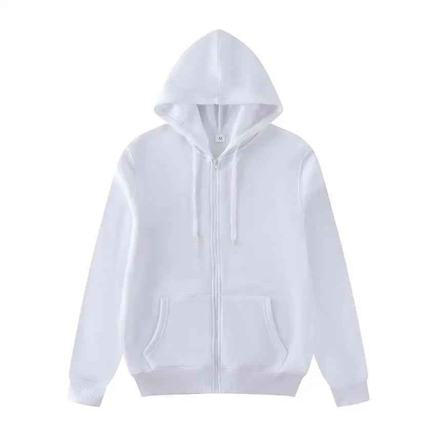 Women Oversized Zip Up Hoodie Solid Black Loose Full Zipper Hooded Sweatshirt Casual Pocket Streetwear Soft Thick Hooded Jacket