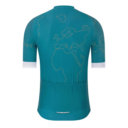 Men's Short-Sleeve Cycling Jersey – Breathable UV-Protection Bike Wear