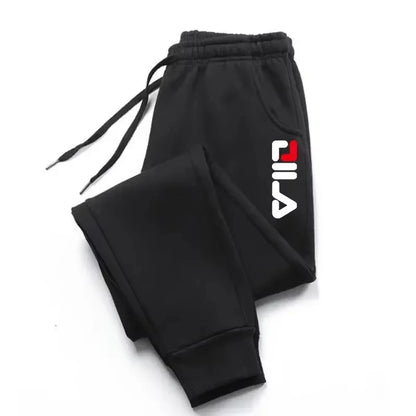 Autumn Winter Men's Joggers Drawstring Casual Pants Fleece Sweatpants Workout Running Gym Fitness Sports Trousers