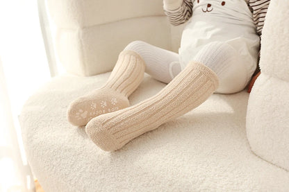 Kids Socks Thick Cold Winter Socks Super Warm Baby Snow Socks Christmas Gifts Coral Fleece Silicone Non-slip Floor Socks