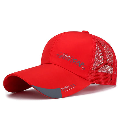 Baseball Cap Mens Mesh Sun Hat Outdoor Sports Golf Sunshade Caps Four Seasons Adjustable Hip-Hop Hats for Men Baseball Cap