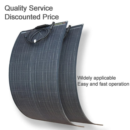 Solar Panel 220W 200W 110W 100W18V With By-Pass Diode ETFE Flexible Foldable Solar Cell 12v Battery Charger Camping RV Boat