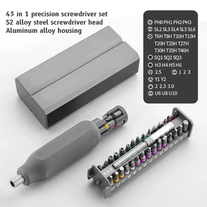Precision Screwdriver Set - 324346 in 1 Multifunctional Tool with Magnetic Torx Phillips Bits for iPhone and Glass Repair