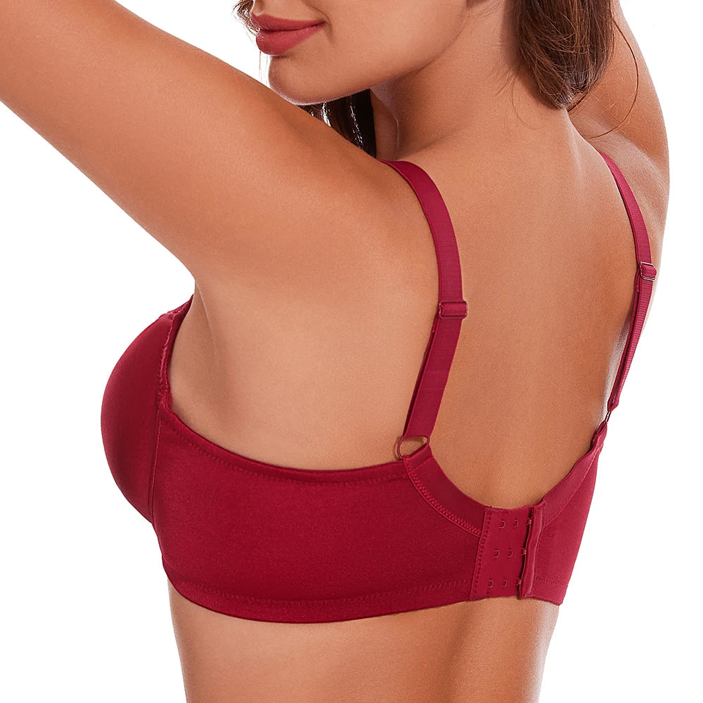 Sheroine Underwire Women Bras Lace Floral Minimizer Full Coverage Non Padded Unlined Everyday Comfort Support T-Shirt Bra