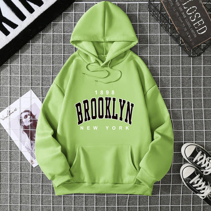 2025 Winter New Women's Hoodie High Street Unisex style Double Pockets Sweatshirts Outerwear Plus-Size Women's Clothing CYXX227