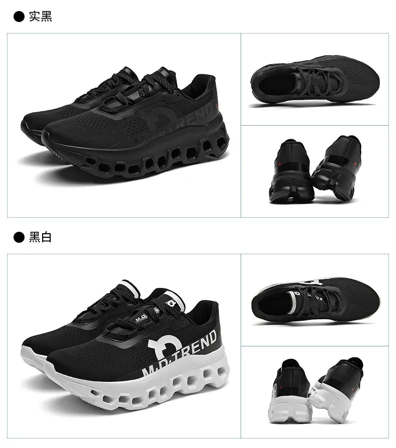 2026 Air Cushion Running Shoes Jogging Marathon Men Sports Breathable Lightweight Women's Comfortable Nonskid Leisure Sneakers