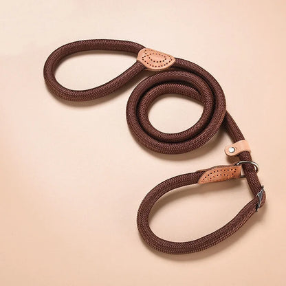 New Heavy Duty Dog Leash Slip Rope Lead Adjustable Braided Loop Collar Training Leash for Small to Medium Dogs
