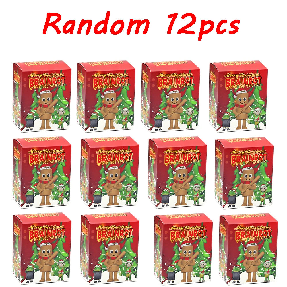 New Christmas Edition Tungtungsahur Figure Funny Doll Desktop Decoration Tralalero Tralala Figure Model Kids Christmas Gifts