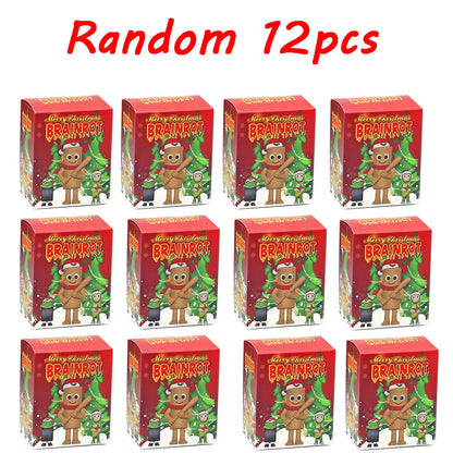 New Christmas Edition Tungtungsahur Figure Funny Doll Desktop Decoration Tralalero Tralala Figure Model Kids Christmas Gifts