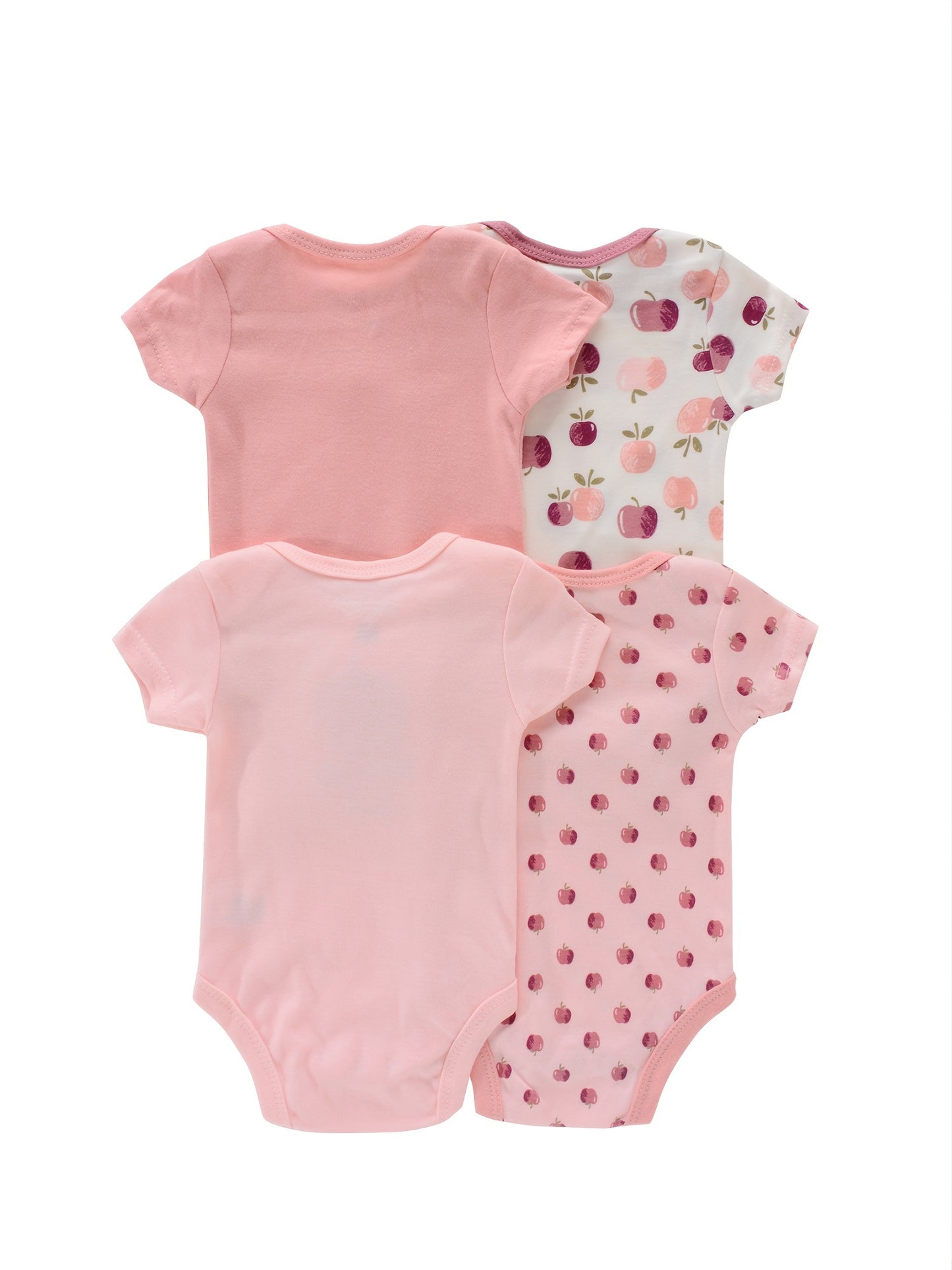Baby Romper Onesies - Newborn Infant Bodysuit Set With Cartoon Animal Print