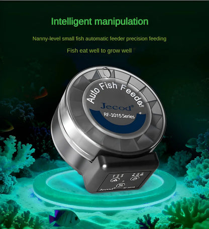 Automatic Fish Feeder｜Dual Moisture-Proof Bins｜100ml Capacity｜Precise Timing｜Anti-Jam Multi-Feed Compatible｜Easy to Clean